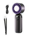 Portable Handheld Fan with Turbo Instant Cooling 120 Wind Speeds USB Rechargeable LED Display – Mini Desktop Fan for Indoor & Outdoor Use