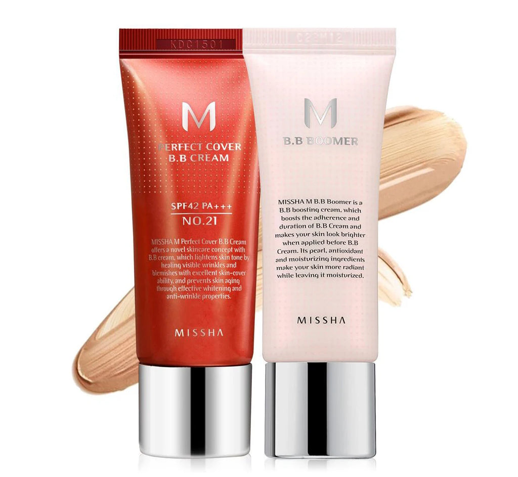 MISSHA M Perfect Cover BB Cream 50ml – New Version | CC Concealer, Whitening & Waterproof Liquid Foundation