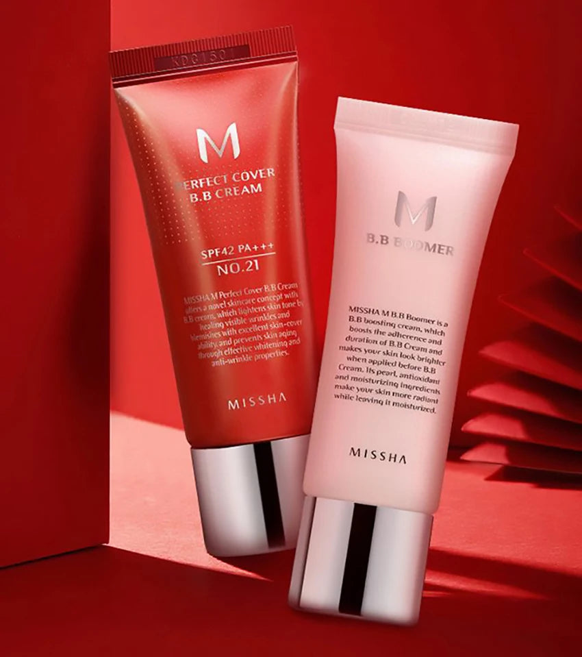 MISSHA M Perfect Cover BB Cream 50ml – New Version | CC Concealer, Whitening & Waterproof Liquid Foundation