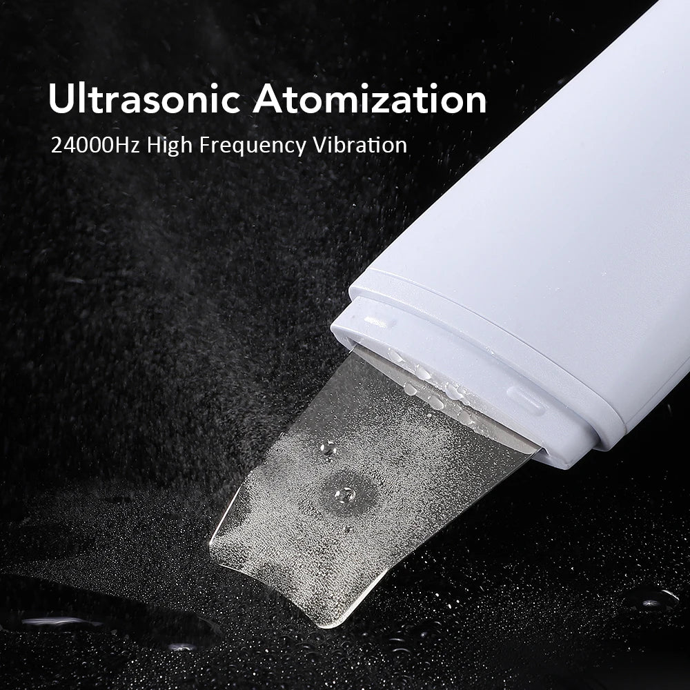Ultrasonic Skin Scrubber Face Pore Cleaner Deep Cleansing Tool with 4 Modes Peeling Blackhead Remover for Facial Skincare