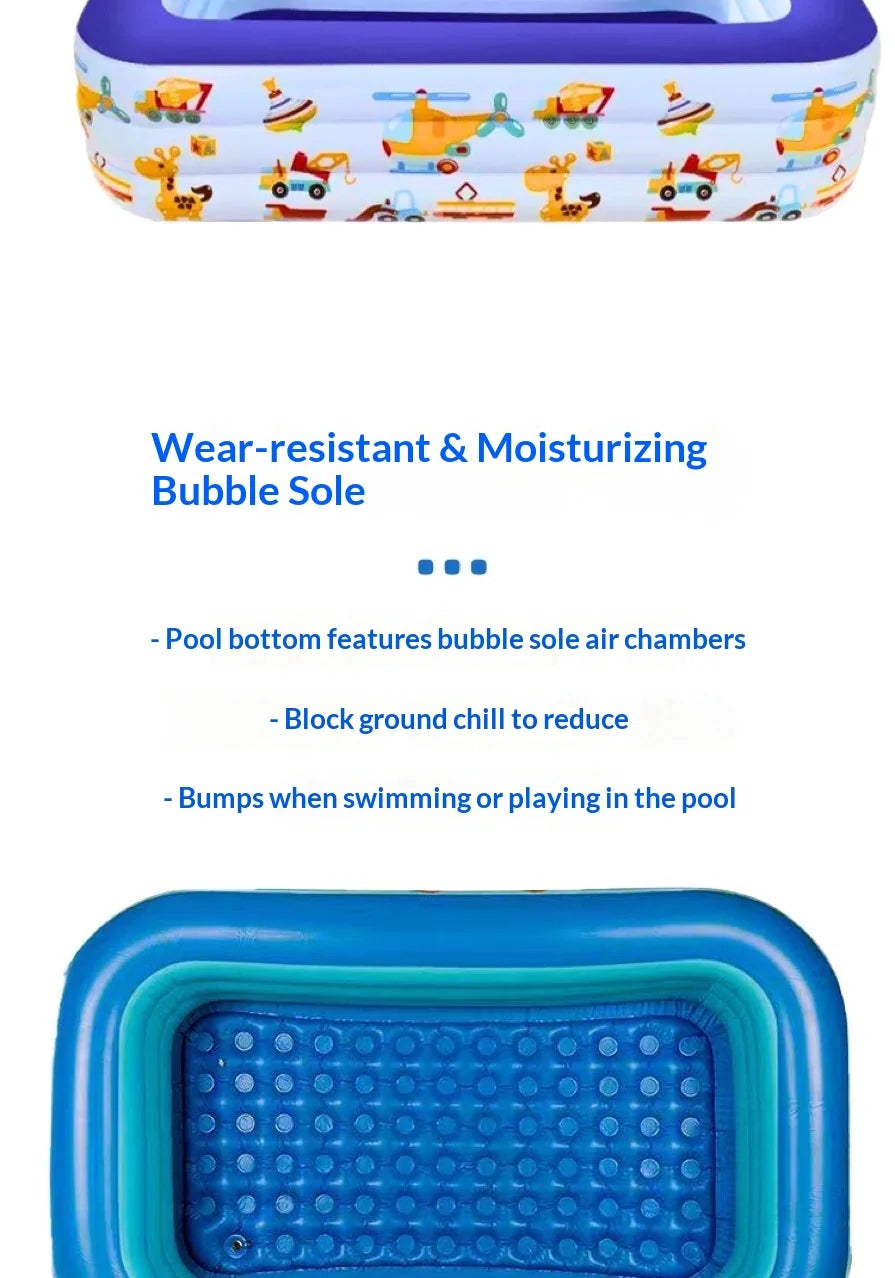 Thickened Outdoor Family Inflatable Pool – Large Portable Swim Pool