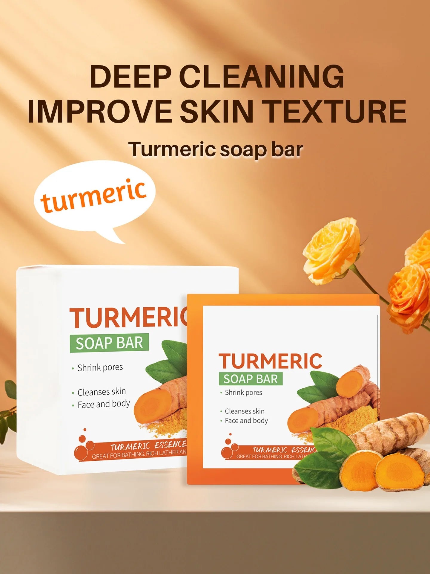 Handmade Turmeric Brightening Body Soap