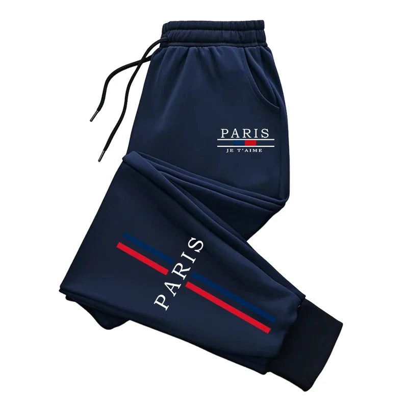 Men's Paris Fashion Jogger Sweatpants – Soft Casual Trousers
