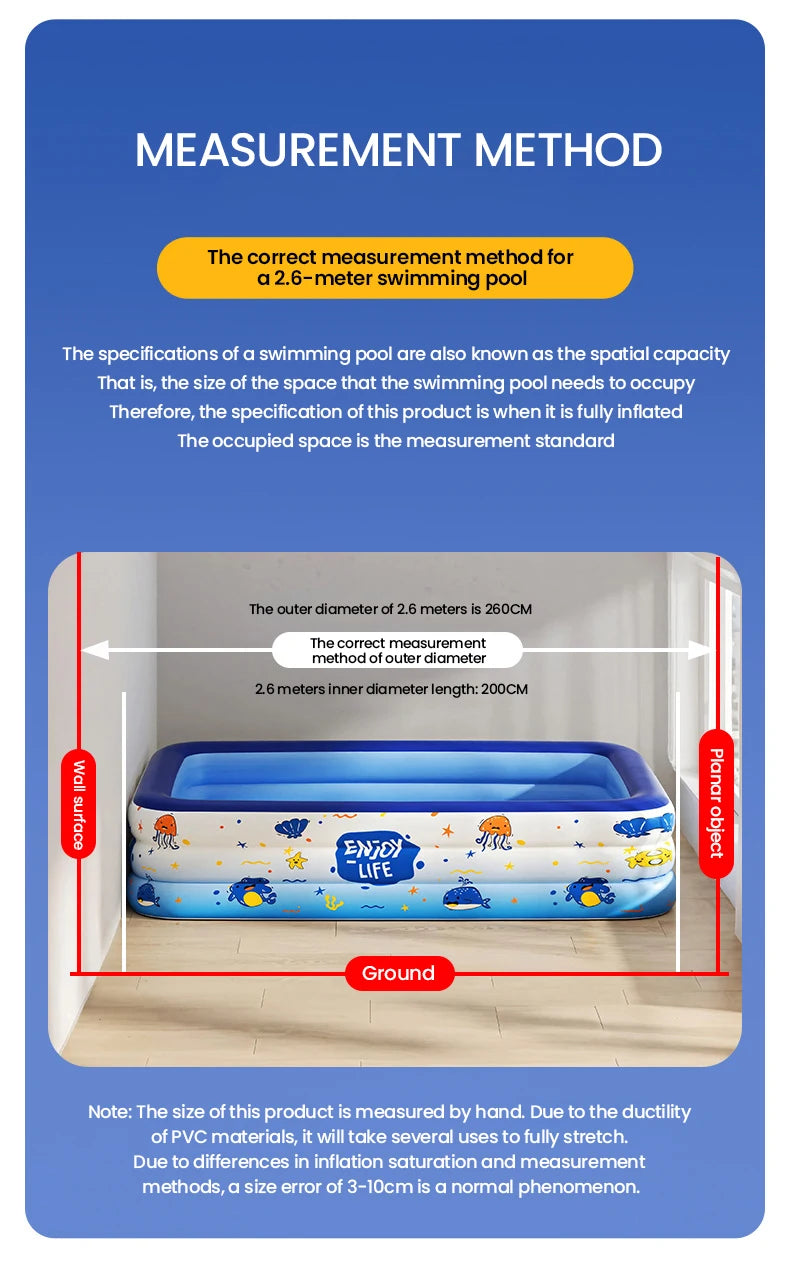 Inflatable Swimming Pool – Kids & Family Outdoor Pool