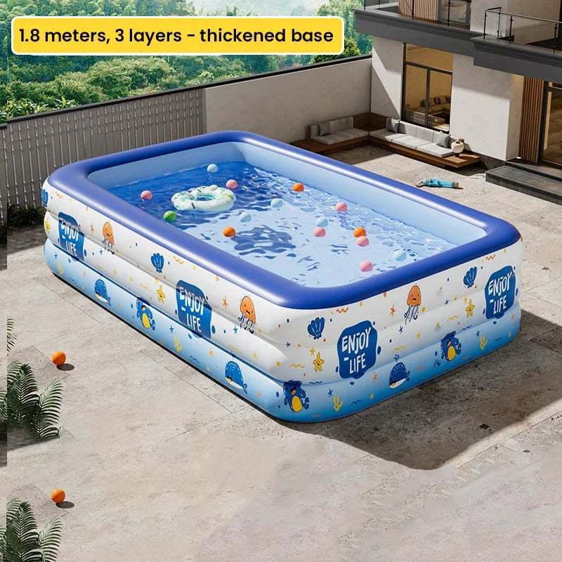 Inflatable Swimming Pool – Kids & Family Outdoor Pool