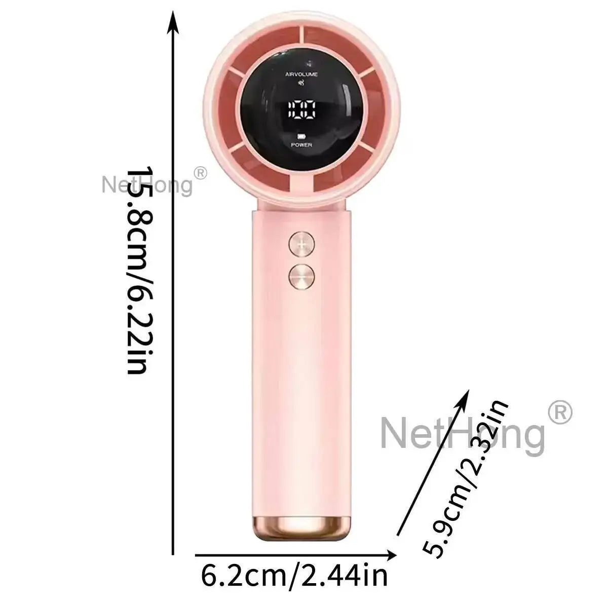 3000Amh Portable 3 Speeds USB Rechargeable Mini Folding Handheld Fan Cooling UK~
