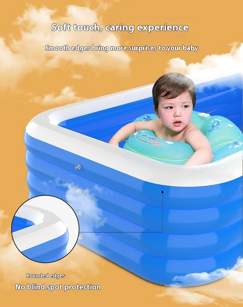 Oversized Inflatable Swimming Pool – Extra Large for Kids & Adults