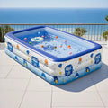 Large Inflatable Swimming Pool – Vibrant Colour Backyard Family Pool