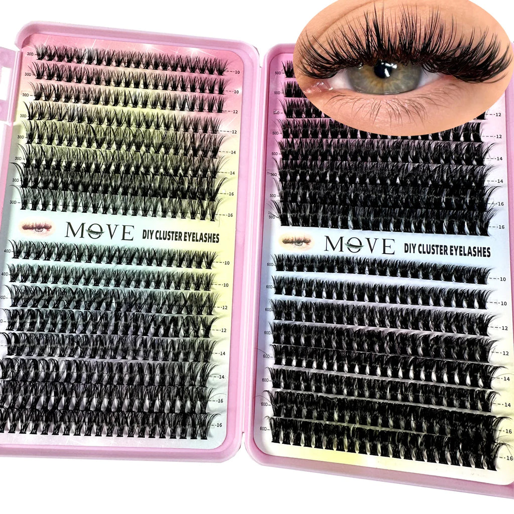 5D Faux Mink Cluster Lashes Kit — 640 Pcs