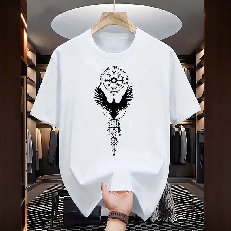 Men's Ancient Raven Print Cotton T-Shirt – Urban Casual