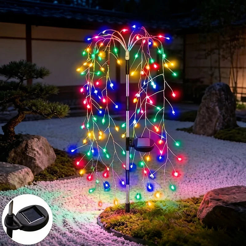 Solar Firework Fairy Lights – LED Outdoor Waterproof Garden Lamp