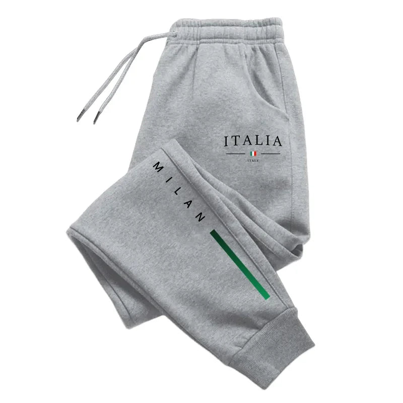 2025 Men's Milan Print Jogger Sweatpants – Casual Sport Trousers