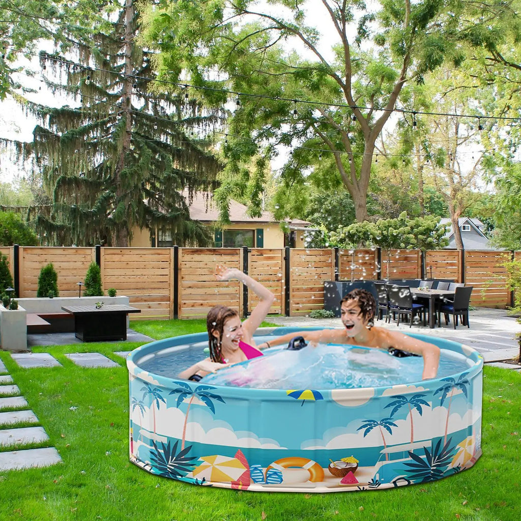 Foldable Inflatable Paddling Pool – Kids & Pets 90/120/160cm