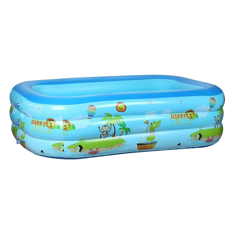 Mini Inflatable Swimming Pool – Cartoon Animal Print 51 Inch