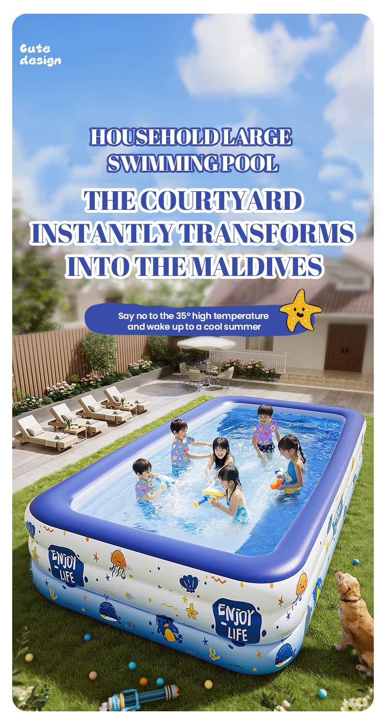 Inflatable Swimming Pool – Kids & Family Outdoor Pool