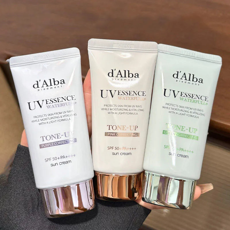 d'Alba UV Essence White Truffle Sunscreen SPF50+ – 50ml Whitening, Moisturising & Lightweight Sun Care