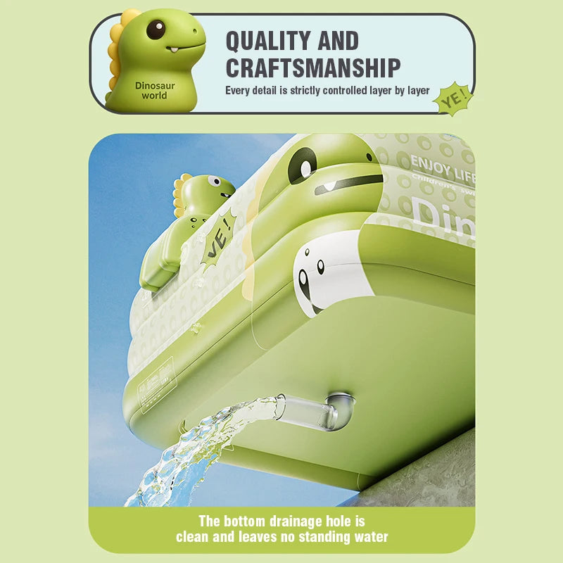 Large Inflatable Family Pool – 1.8 to 2.6M Backyard & Indoor