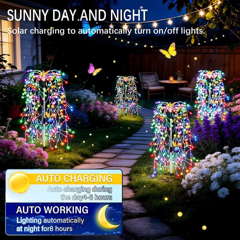 Solar Firework Fairy Lights – LED Outdoor Waterproof Garden Lamp