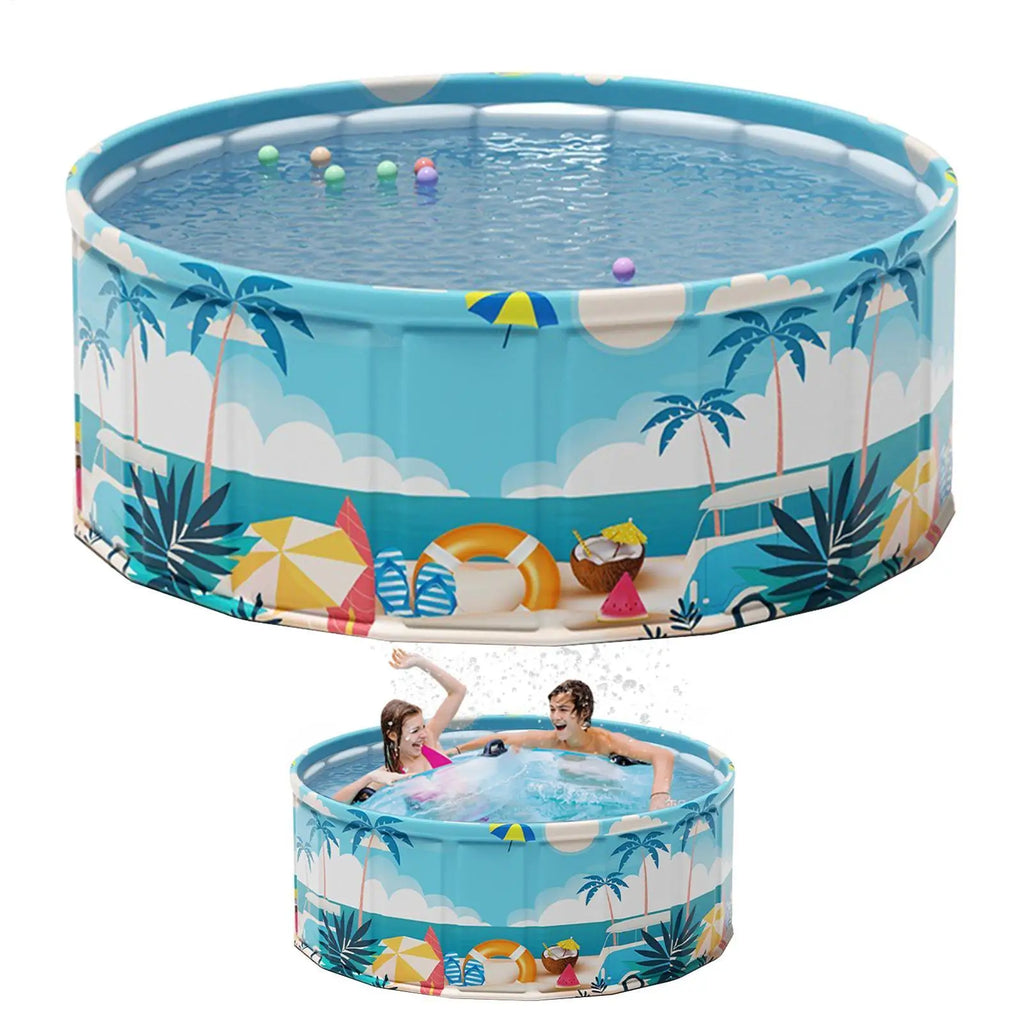 Foldable Kids & Pet Pool – Wading Pool & Dog Bath Tub 90/120/160cm