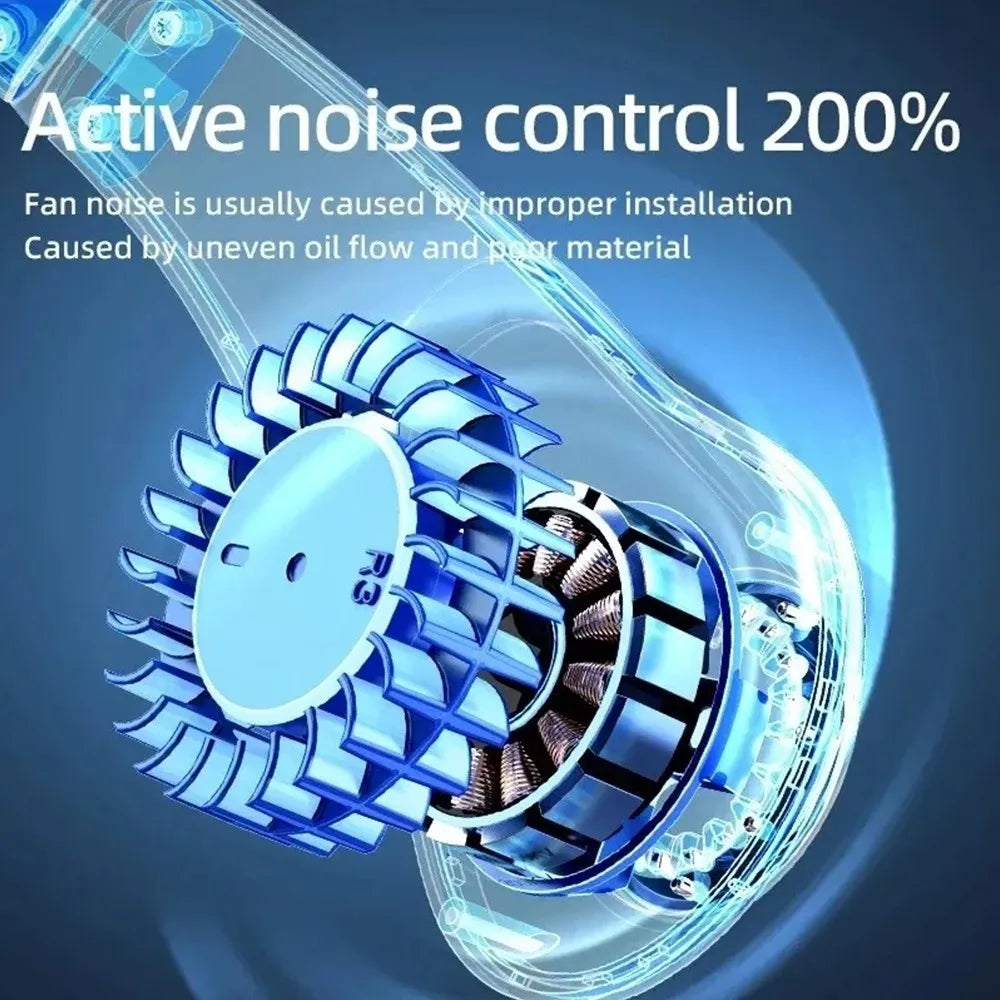 Neck Fan USB Portable Neck Fan Rechargeable Portable Cooler Neckband Bladeless~