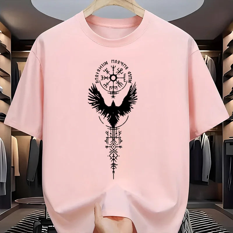 Men's Ancient Raven Print Cotton T-Shirt – Urban Casual
