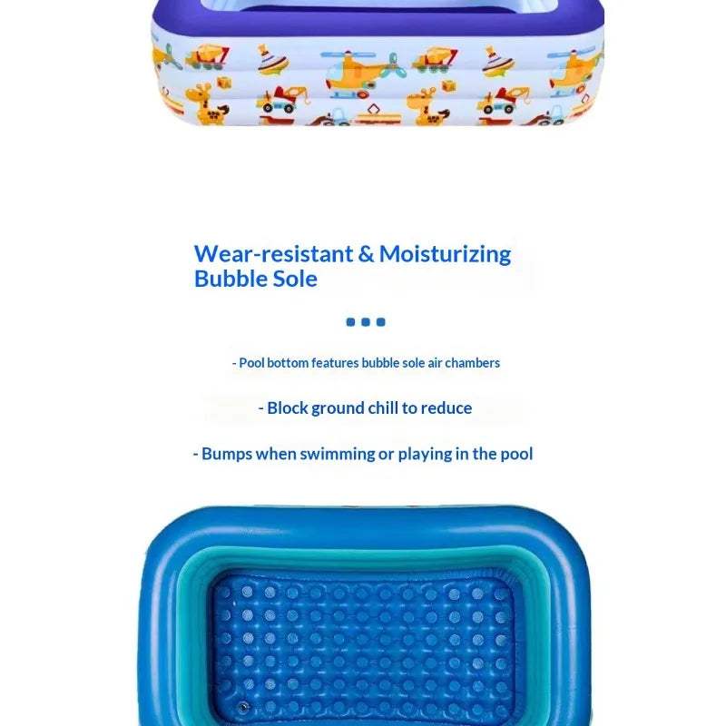 Thickened Outdoor Family Inflatable Pool – Large Portable Swim Pool