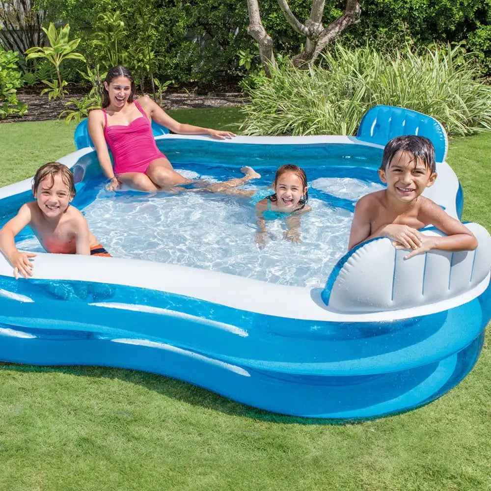 Intex Swim Centre Family Pool with Seat – Inflatable Garden Pool