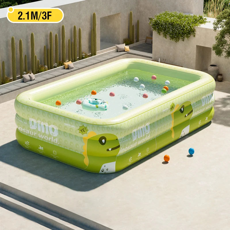 Large Inflatable Family Pool – 1.8 to 2.6M Backyard & Indoor