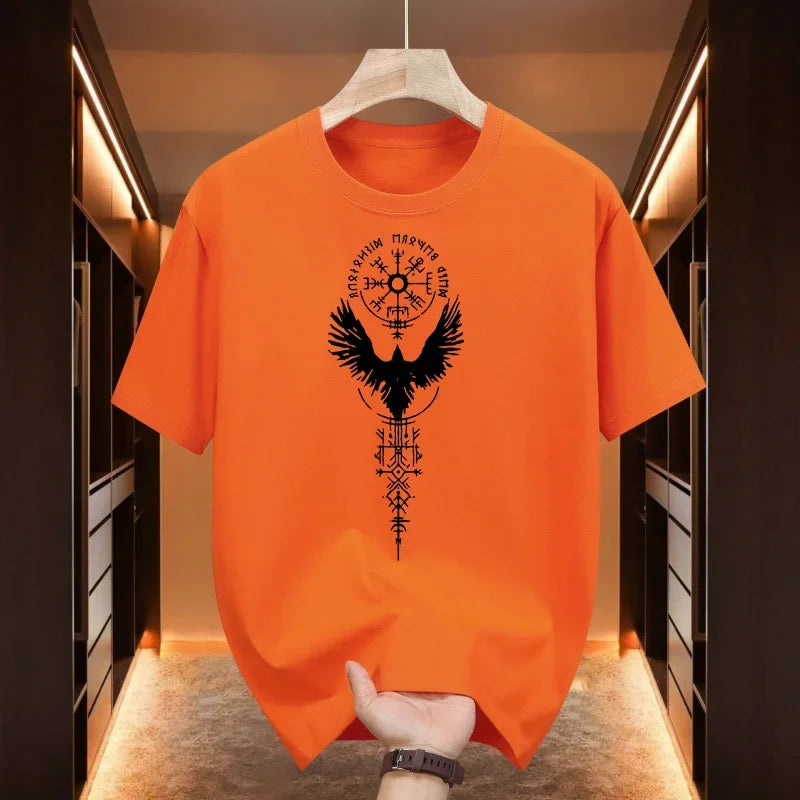 Men's Ancient Raven Print Cotton T-Shirt – Urban Casual