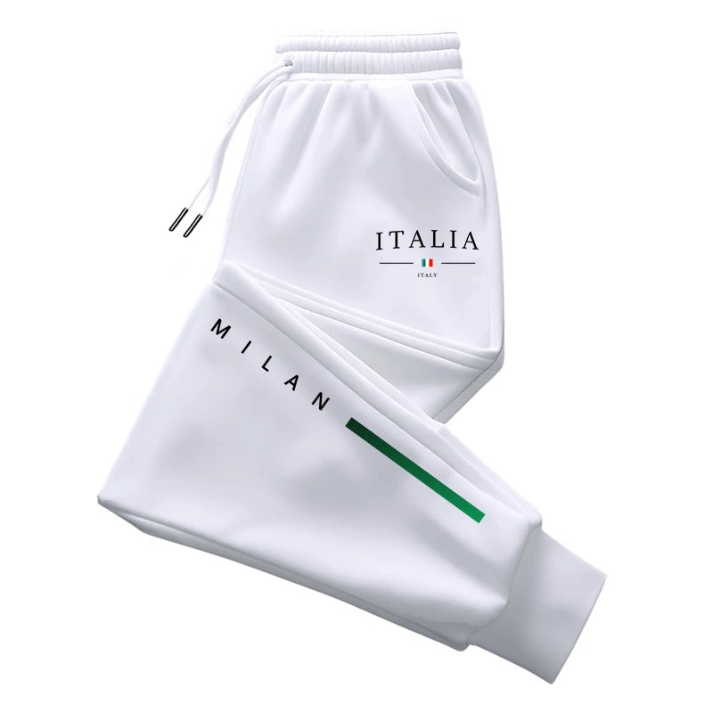 2025 Men's Milan Print Jogger Sweatpants – Casual Sport Trousers