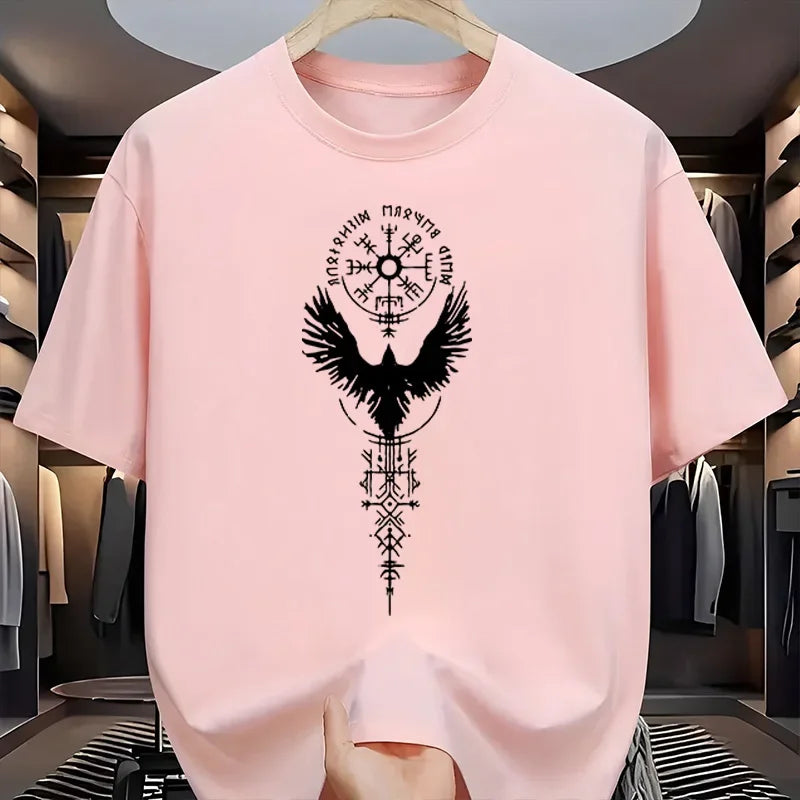 Men's Ancient Raven Print Cotton T-Shirt – Urban Casual