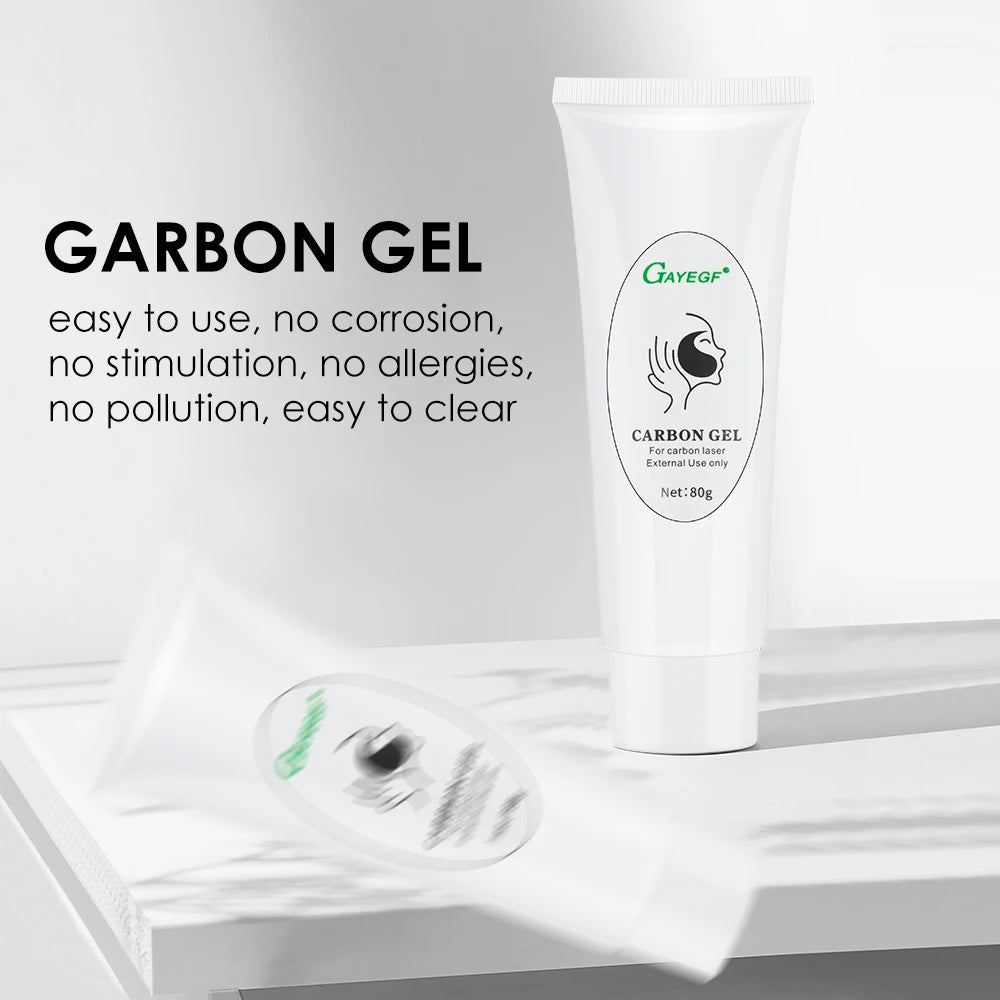 80ML Carbon Peeling Gel for Skin Regeneration Facial Skin Care Deep Cleansing Facial Black Mask for Laser Activated Nano Carbon