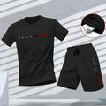 2026 Men's Paris Print Tracksuit – T-Shirt & Quick-Dry Shorts