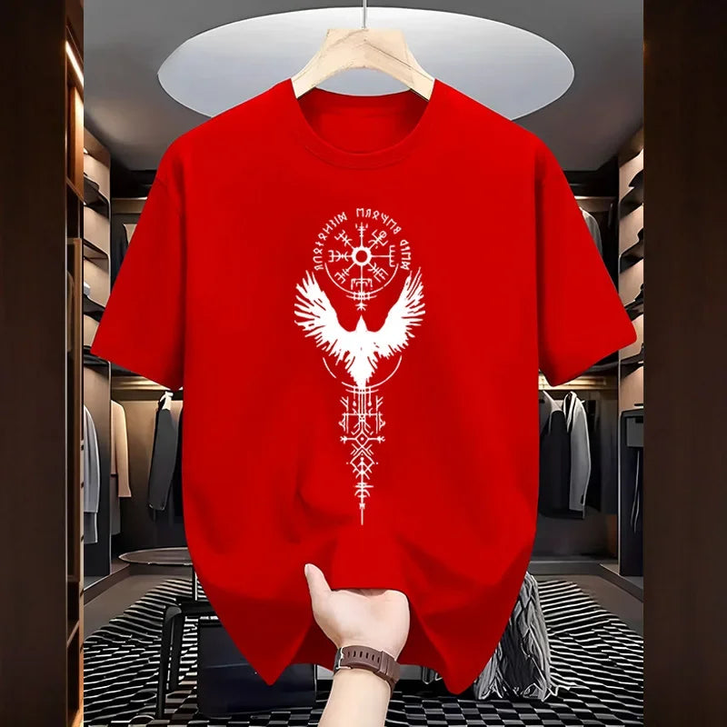 Men's Ancient Raven Print Cotton T-Shirt – Urban Casual