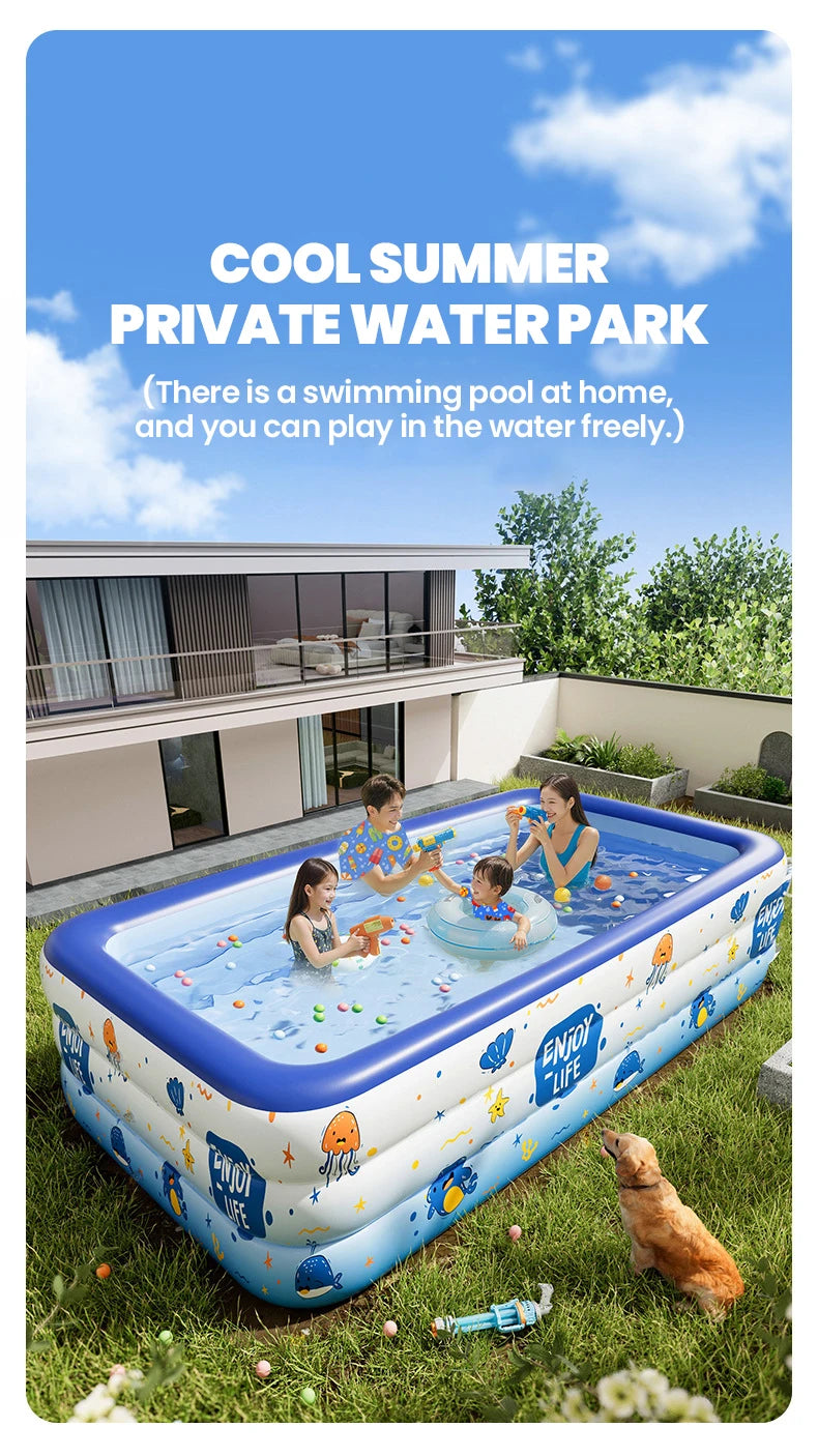 Inflatable Swimming Pool – Kids & Family Outdoor Pool
