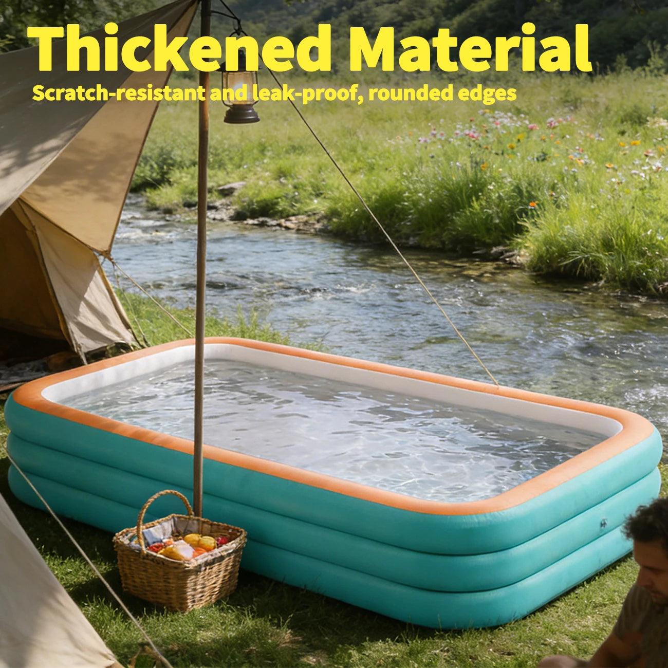 Durable Thickened Family Inflatable Swimming Pool – Large Backyard Pool