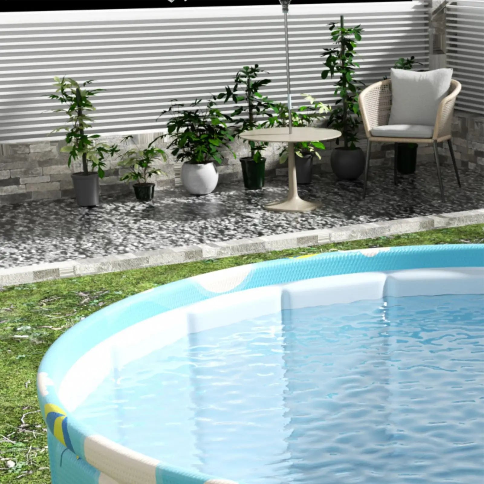 Foldable Inflatable Paddling Pool – Kids & Pets 90/120/160cm