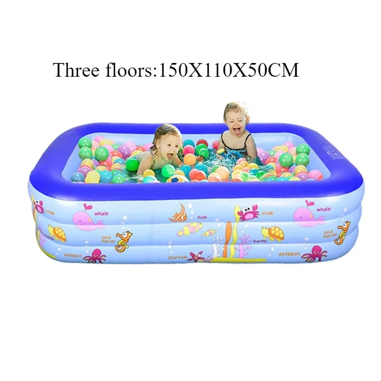 Large Indoor Inflatable Pool – Kids Ocean Ball Play Pool