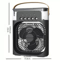 3-in-1 Portable Air Cooler Fan with LED Night Light - Mini Personal Air Conditioner for Home & Travel