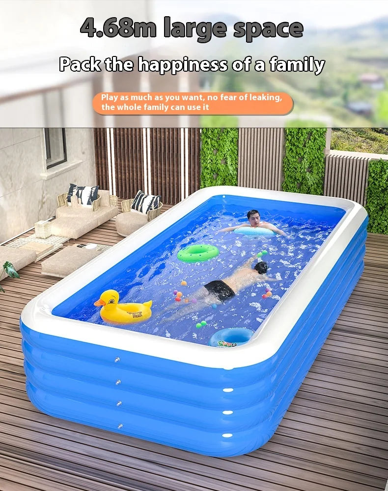 Oversized Inflatable Swimming Pool – Extra Large for Kids & Adults