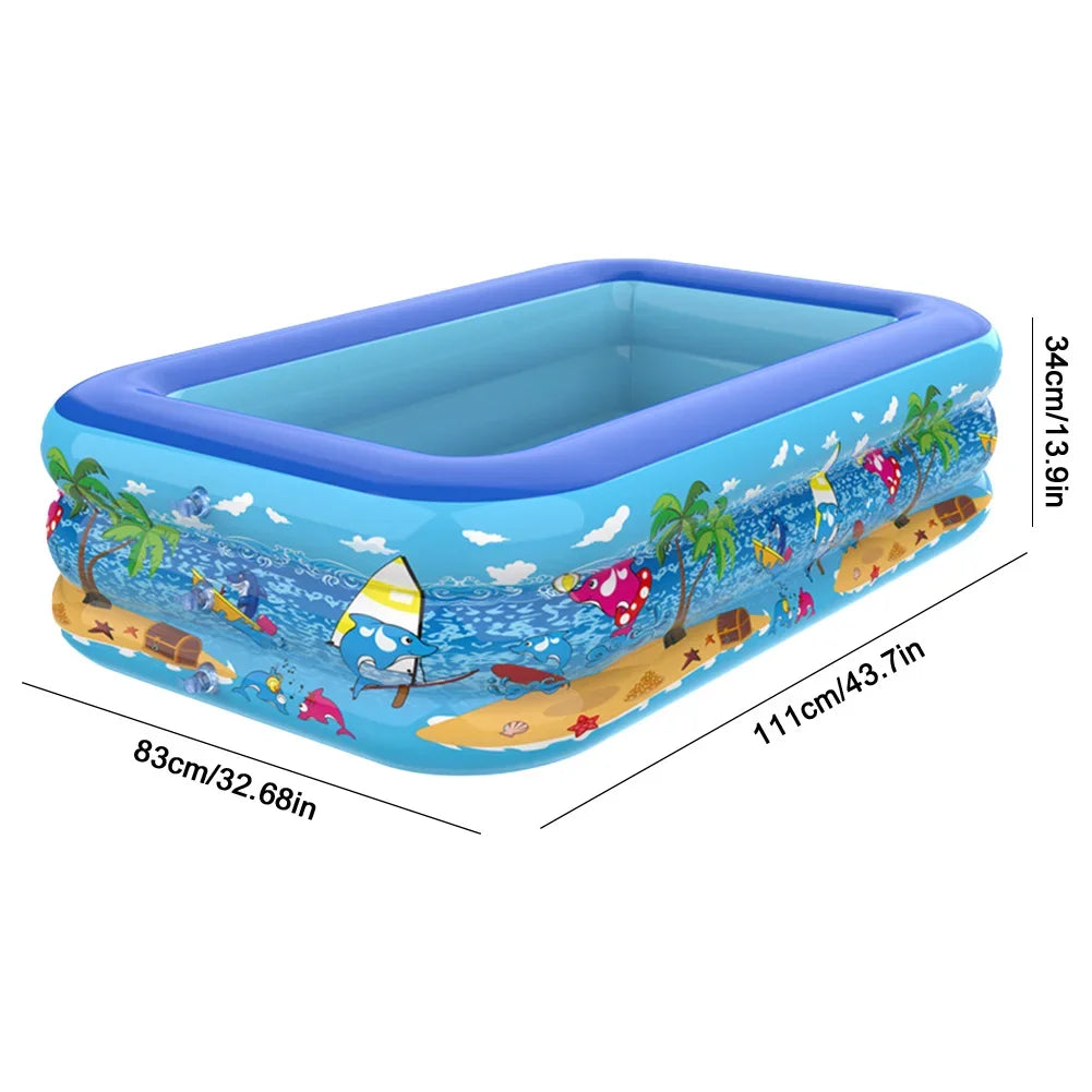 Inflatable Swimming Pool – Adults, Kids & Toddlers Garden Pool