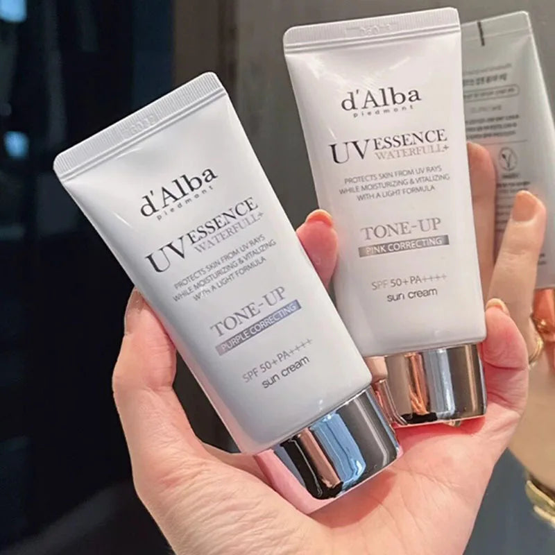d'Alba UV Essence White Truffle Sunscreen SPF50+ – 50ml Whitening, Moisturising & Lightweight Sun Care