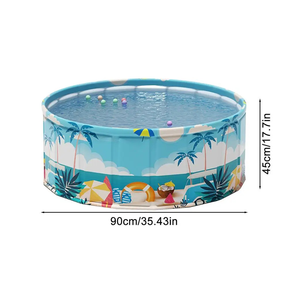Foldable Kids & Pet Pool – Wading Pool & Dog Bath Tub 90/120/160cm