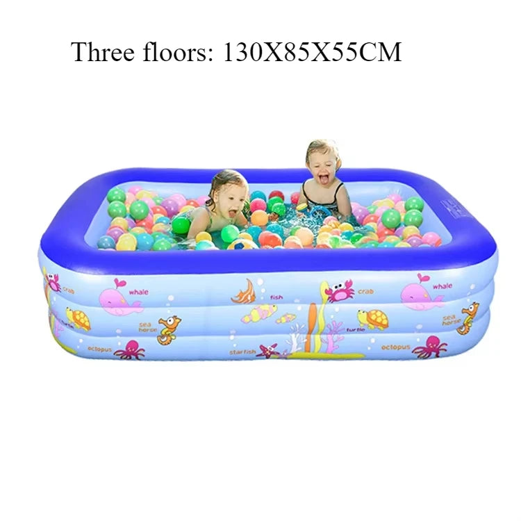 Large Indoor Inflatable Pool – Kids Ocean Ball Play Pool