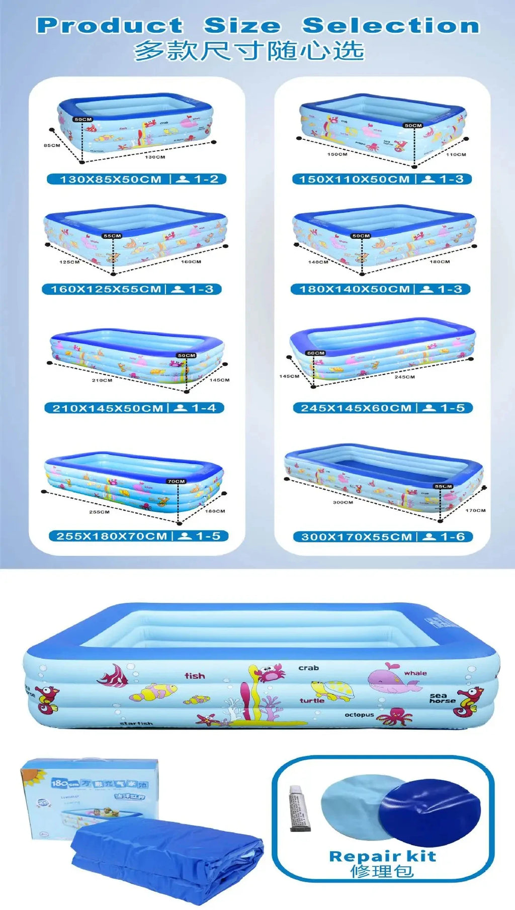 Large Indoor Inflatable Pool – Kids Ocean Ball Play Pool