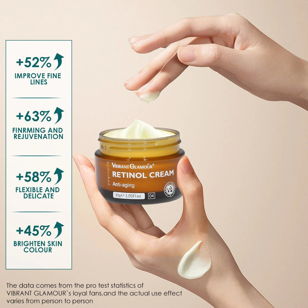 30g Retinols Facial Cream Eye Serum Moisturizing Firming Lifting Anti-Aging Reduce Wrinkle Fine Lines Face Skin Care Beauty