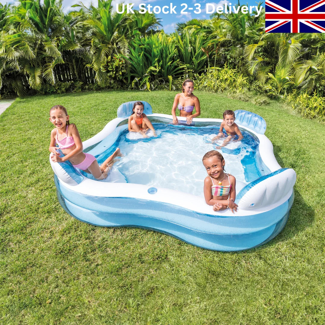 Intex Swim Centre Family Pool with Seat – Inflatable Garden Pool
