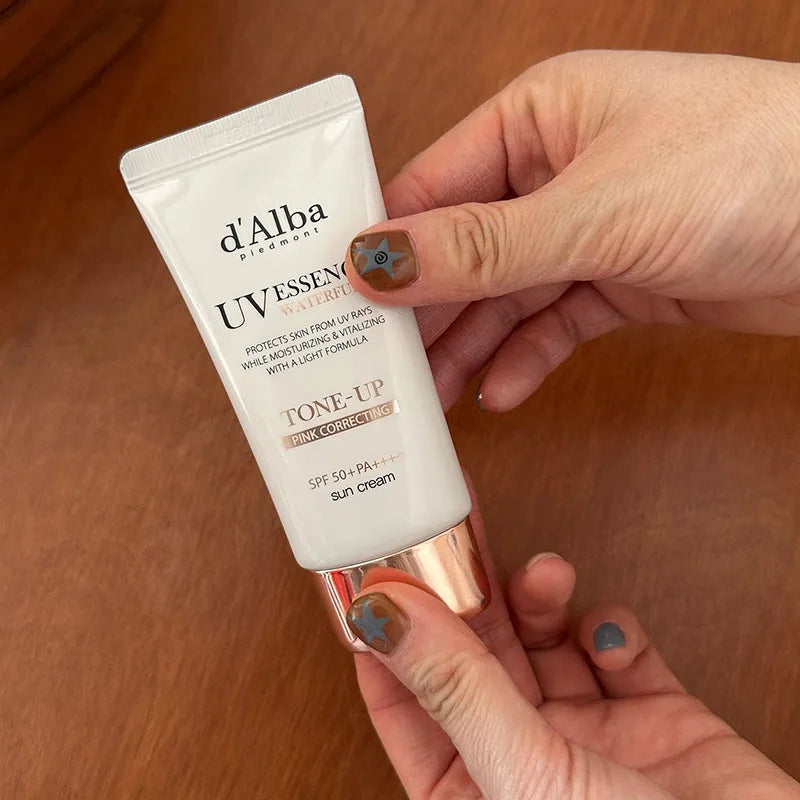 d'Alba UV Essence White Truffle Sunscreen SPF50+ – 50ml Whitening, Moisturising & Lightweight Sun Care