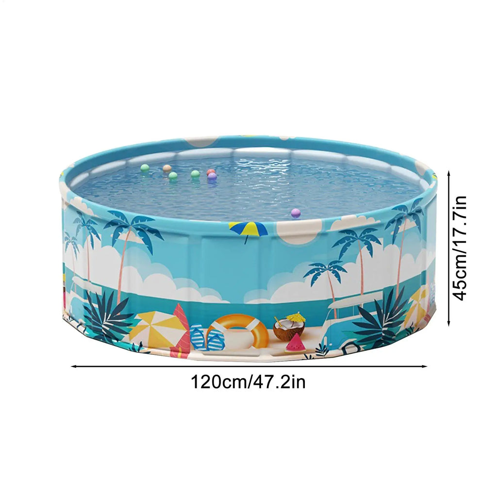 Foldable Inflatable Paddling Pool – Kids & Pets 90/120/160cm