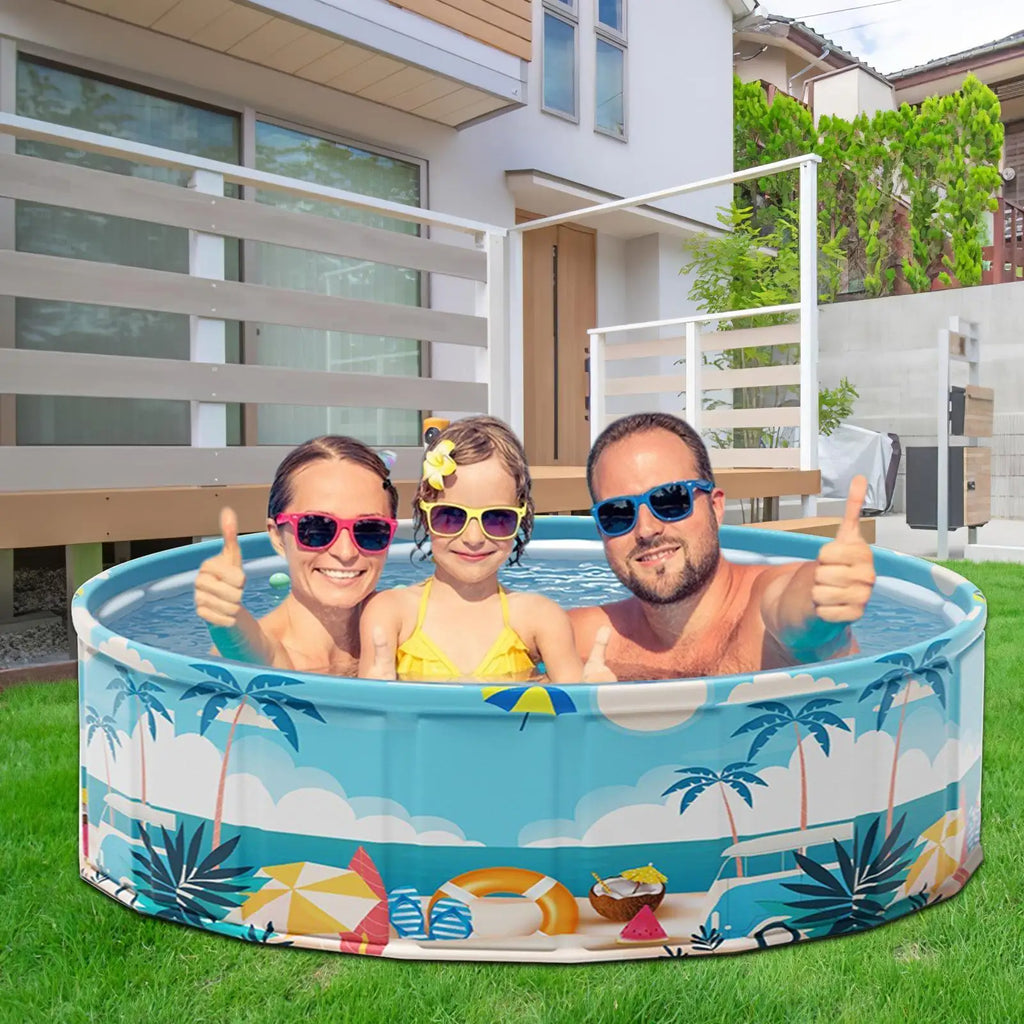 Foldable Inflatable Paddling Pool – Kids & Pets 90/120/160cm